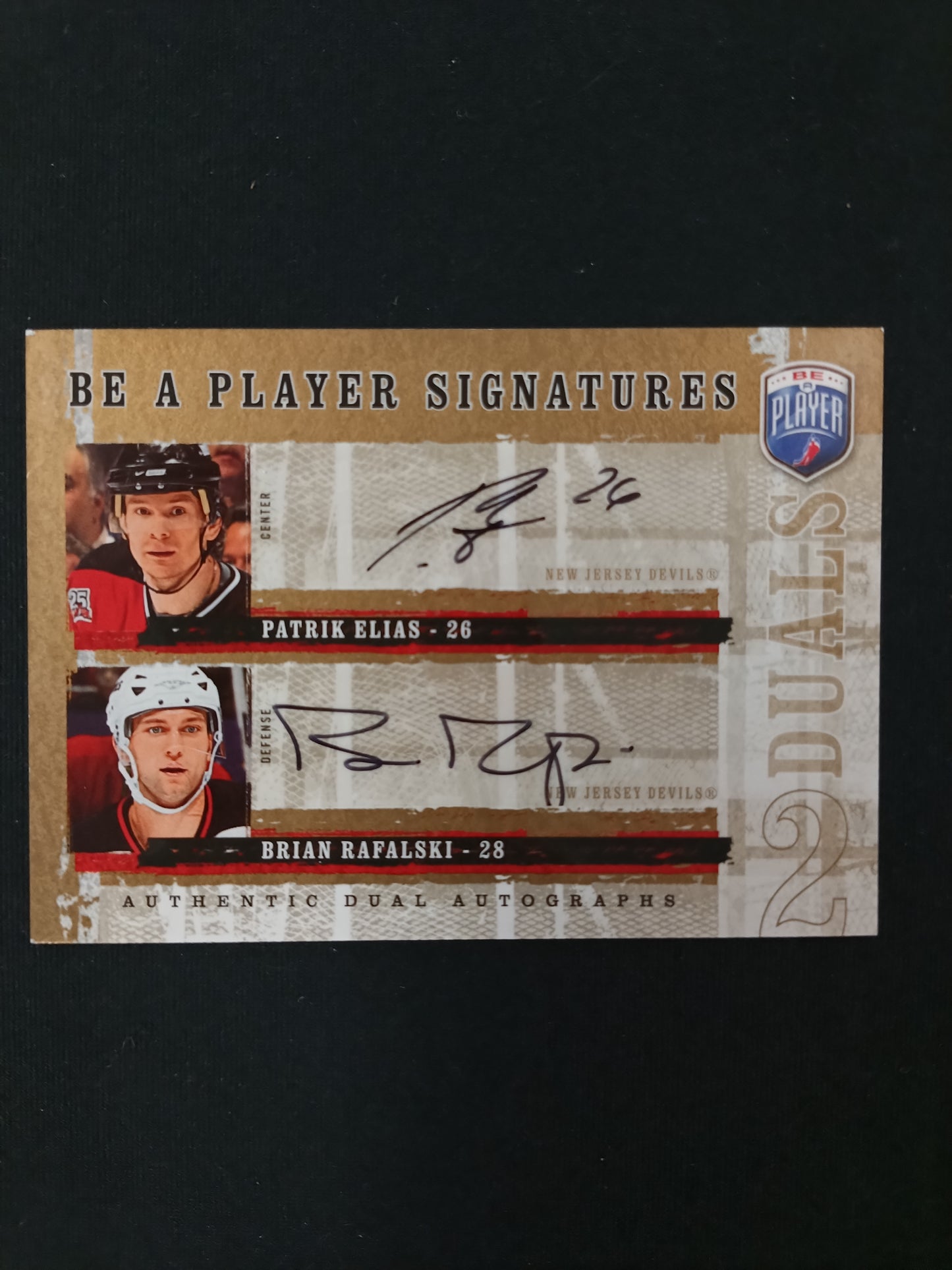 Patrik Elias / Brian Rafalski #D-ER Be a Player Signatures