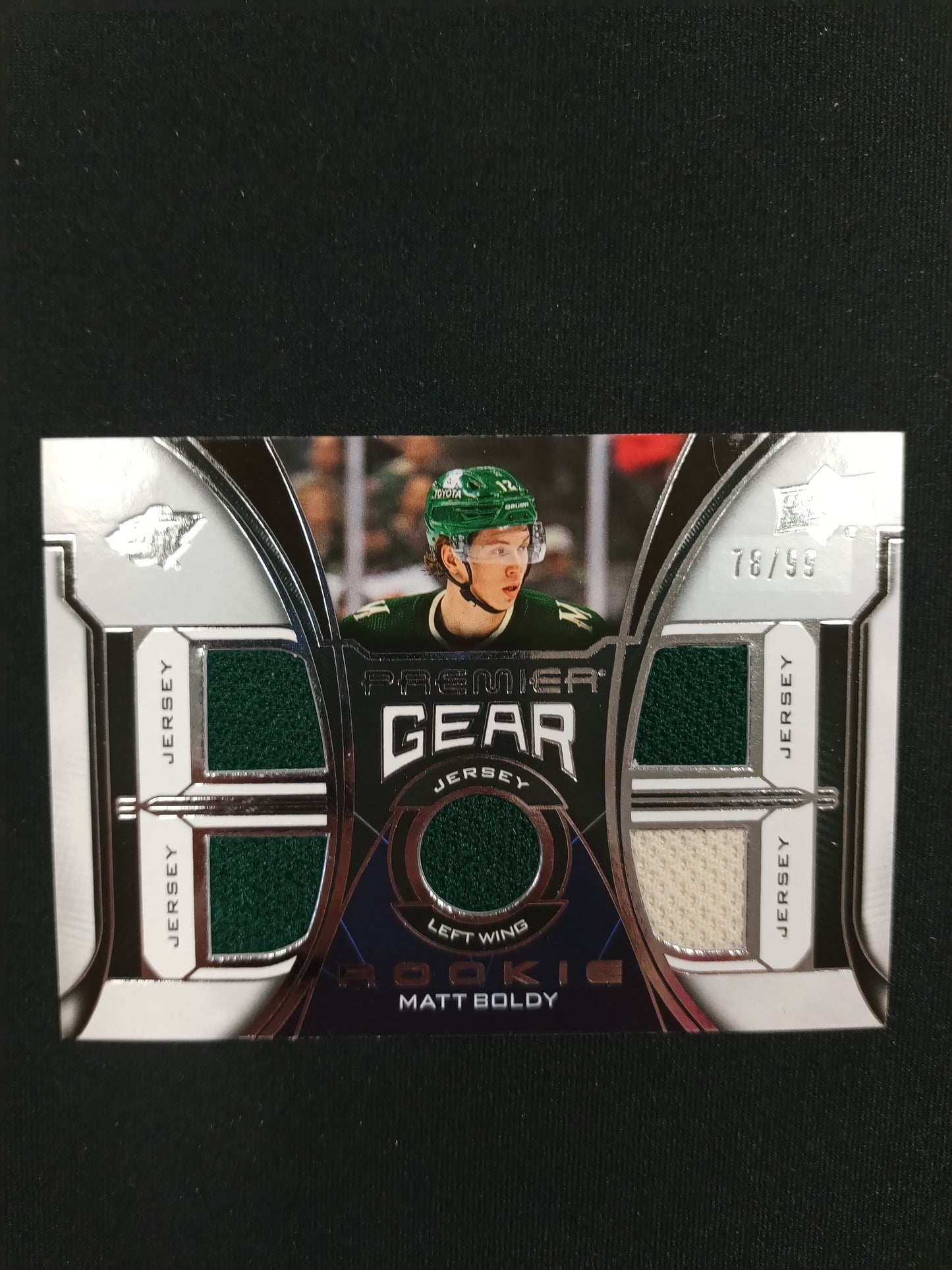 Matt Boldy 22-23 UD Premier Hockey Rookie Gear 78/99