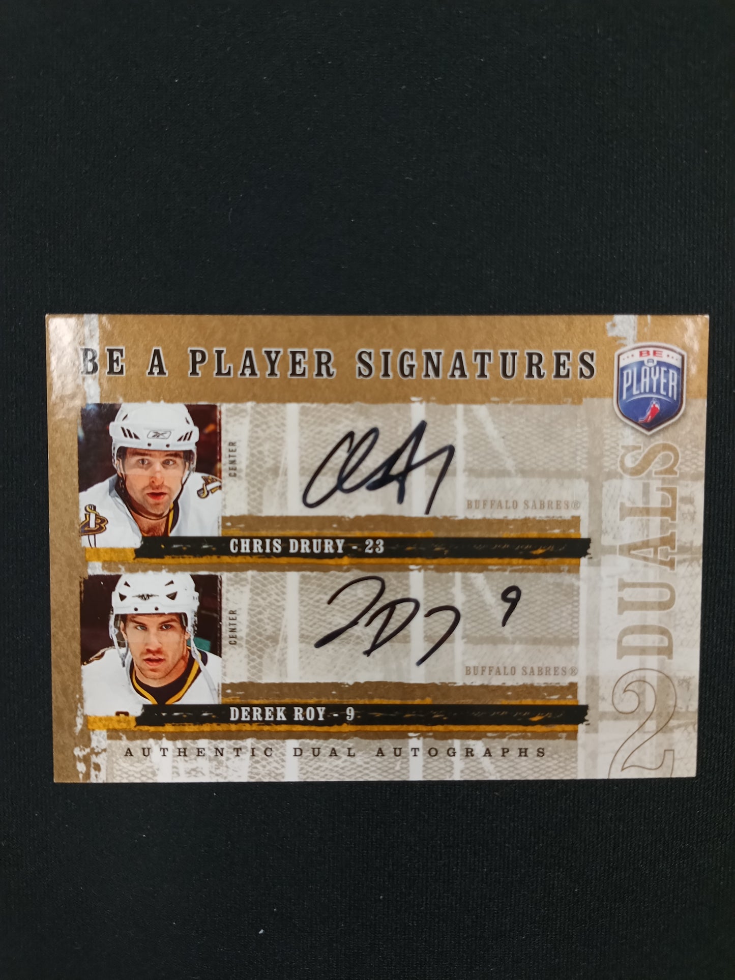 Chris Drury / Derek Roy #D-DR Be a Player Signatures