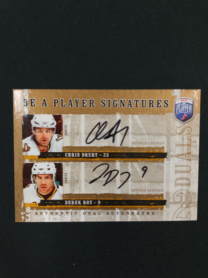 Chris Drury / Derek Roy #D-DR Be a Player Signatures