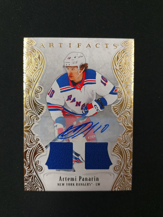 09/45 | Artemi Panarin #133 Artifacts [Gold Material Auto]