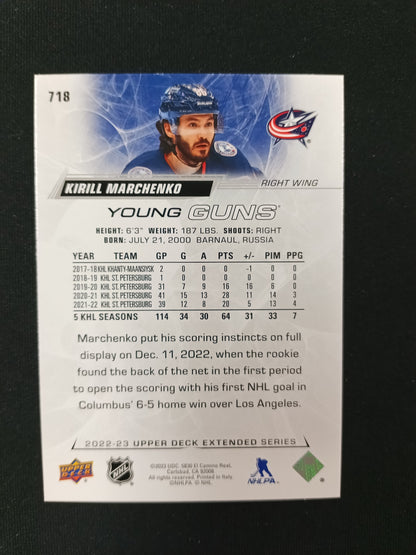 Kirill Marchenko #718 Young Guns
