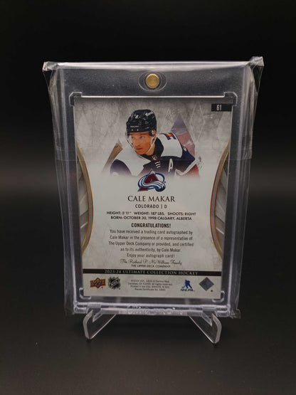 Cale Makar #61 Ultimate Collection Auto