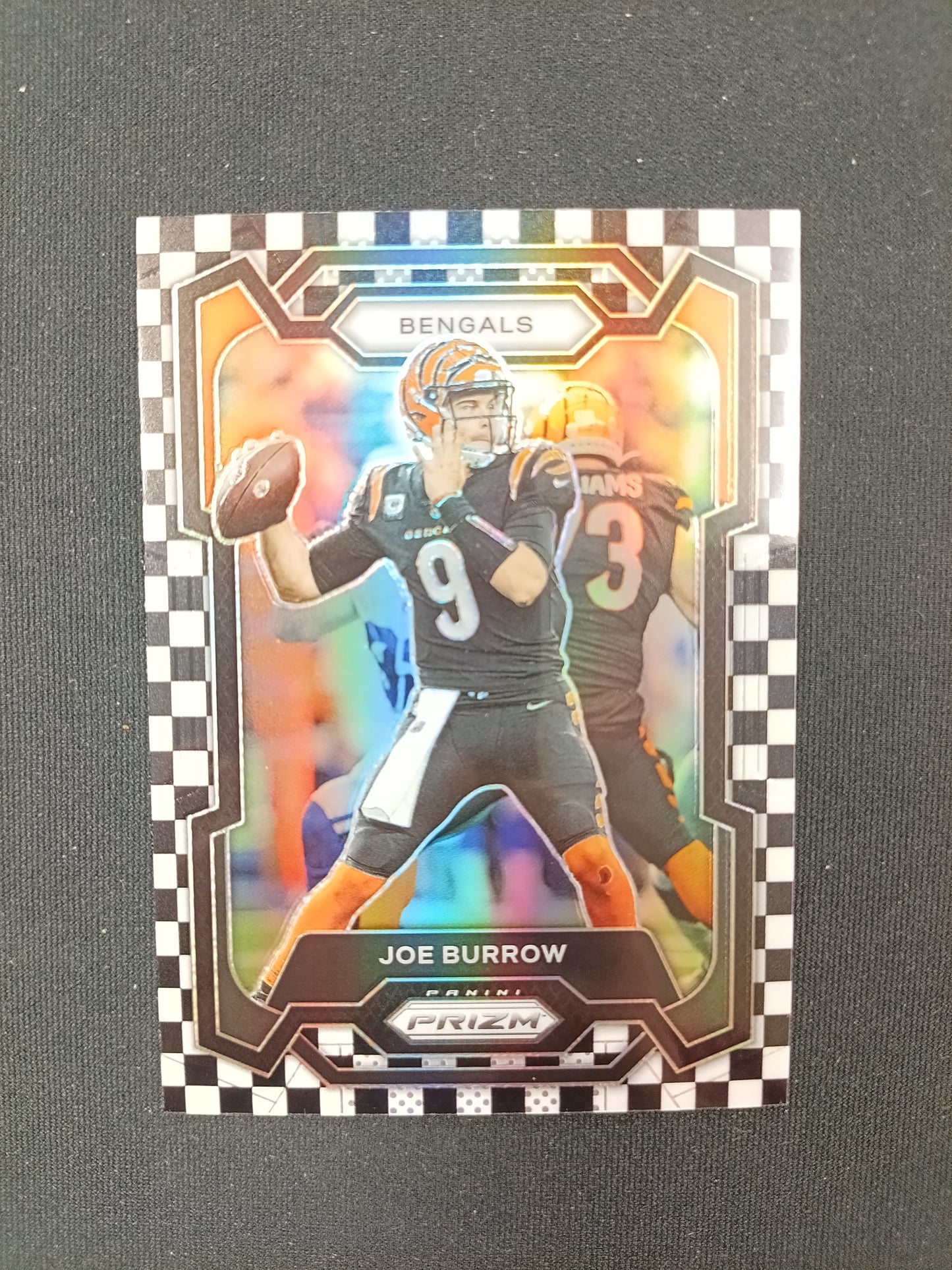 Joe Burrow #57 Prizm 2023 [Black and White Checker]