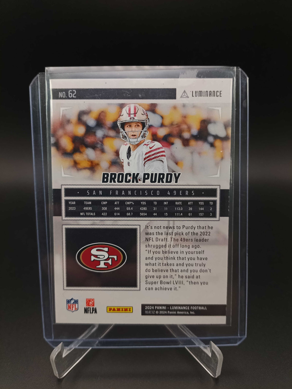Brock Purdy #62 Luminance [Orange] /50