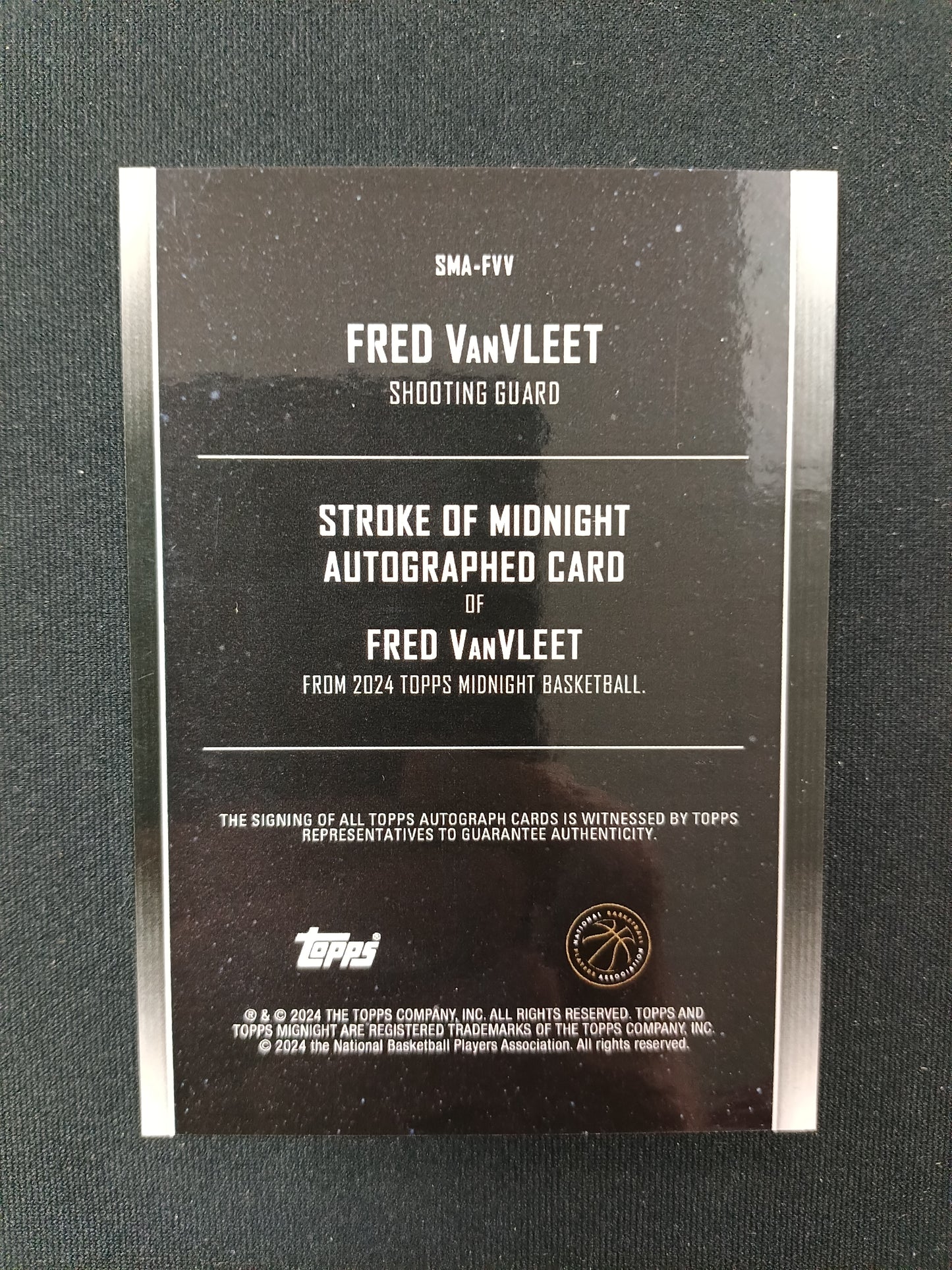 11/50 | Fred VanVleet #SMA-FVV Stroke of Midnight [Auto]