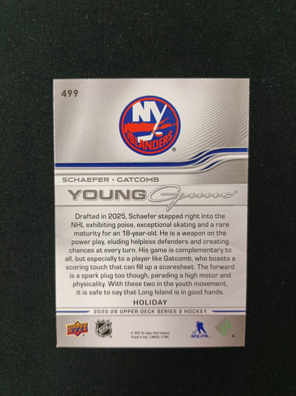 Matthew Schaefer / Marc Gatcomb #499 Young Guns Teammates [Holiday]