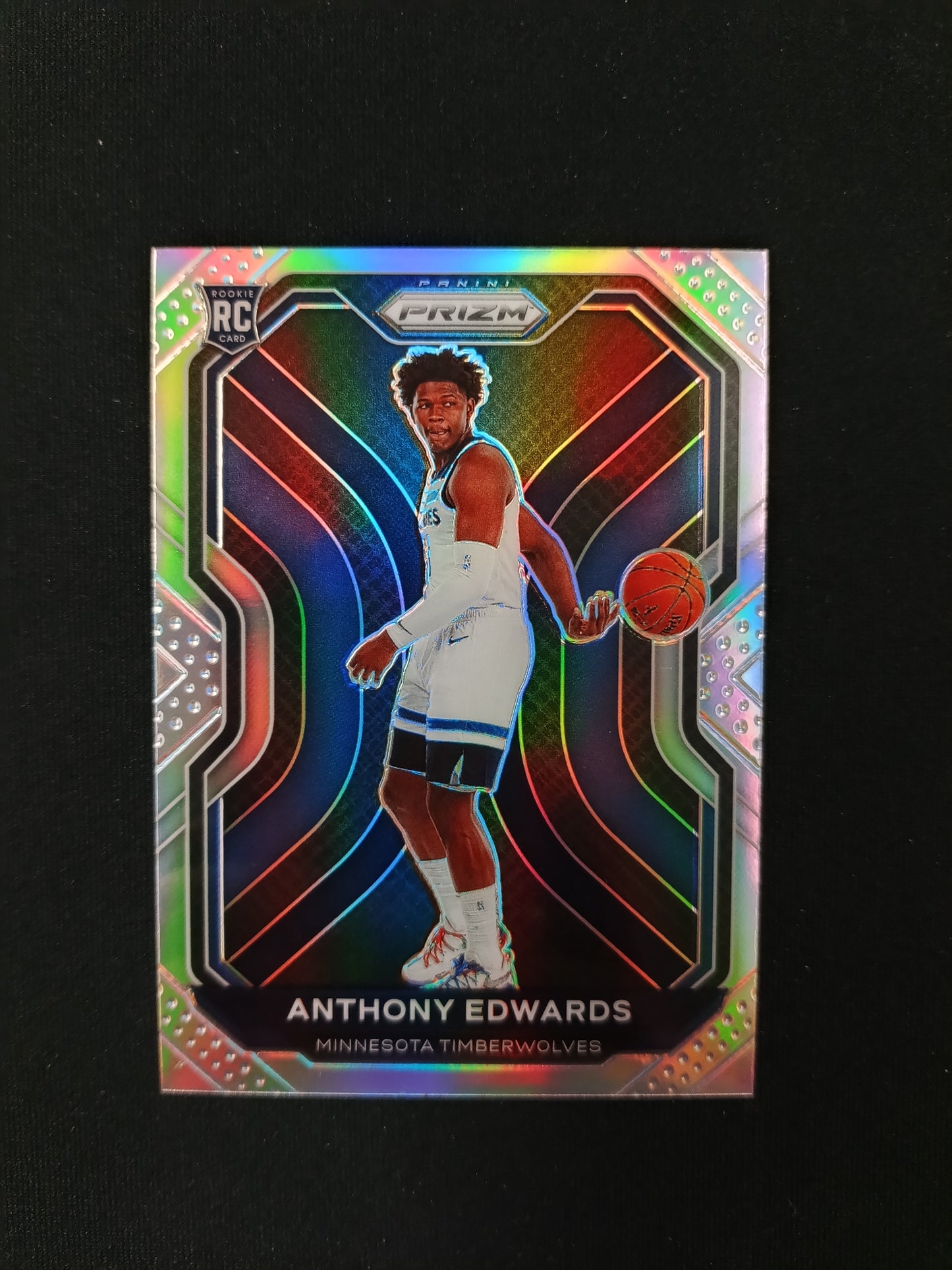 Anthony Edwards [RC] #258 Prizm 2020-21 [Silver Prizm]
