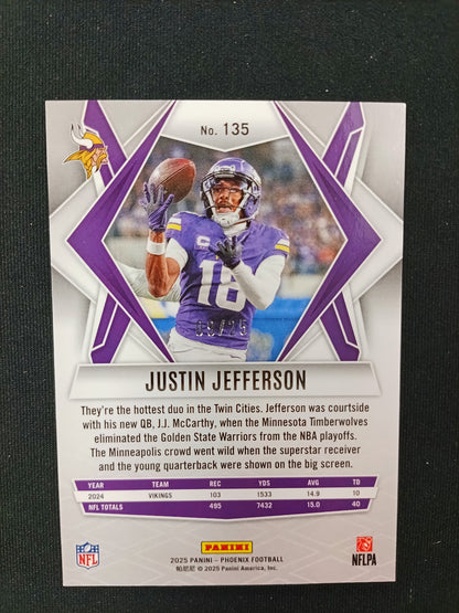 09/25 | Justin Jefferson #135 Phoenix 2025 [Ash Mojo]