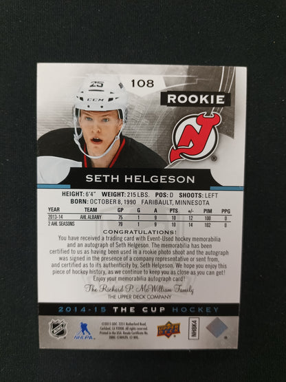 05/10 | Seth Helgeson #108 Rookie Auto Patch