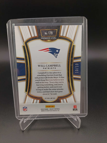 Will Campbell [RC] #179 Select [Gold Disco Prizm] /10