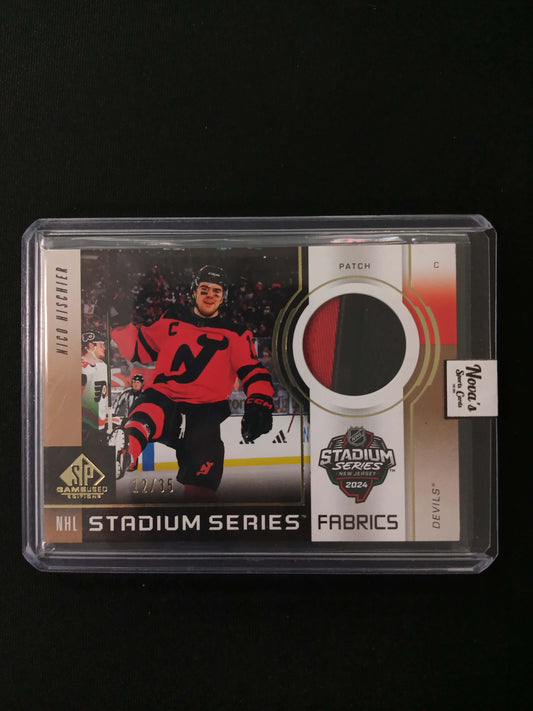 12/35 Nico Hischier #GSF-18 NHL Stadium Series Fabrics