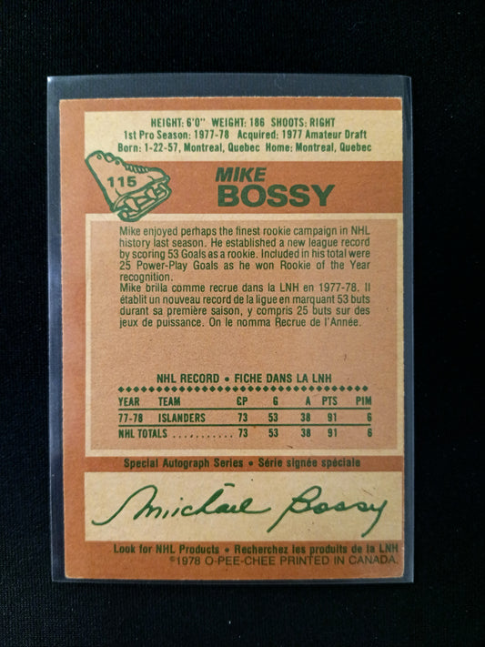Mike Bossy #115 [Rookie] 1978 O-Pee-Chee