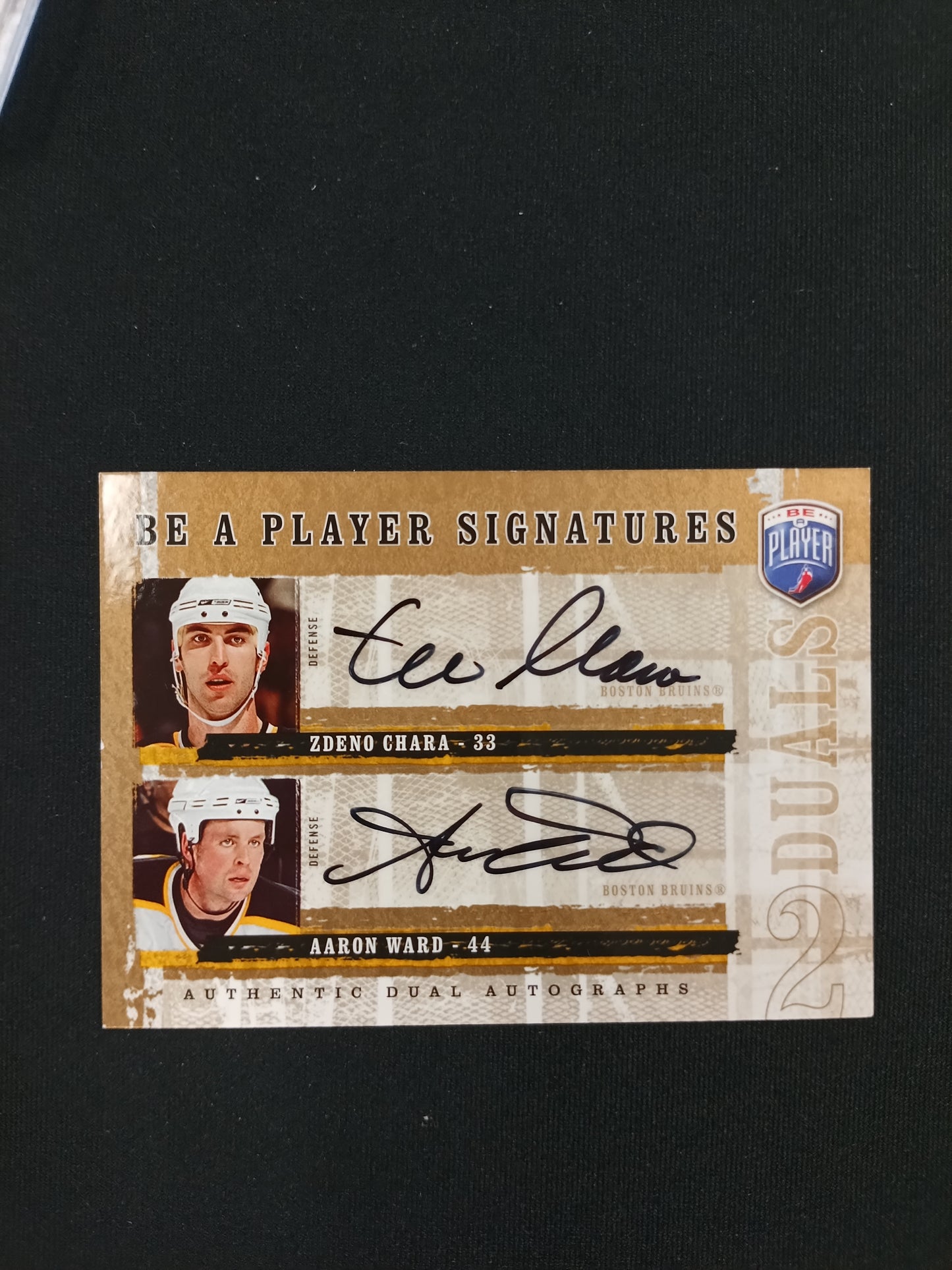 Zdeno Chara / Aaron Ward #D-CW Be a Player Signatures