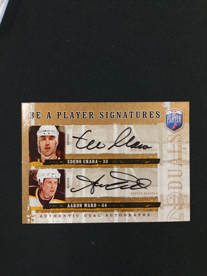 Zdeno Chara / Aaron Ward #D-CW Be a Player Signatures