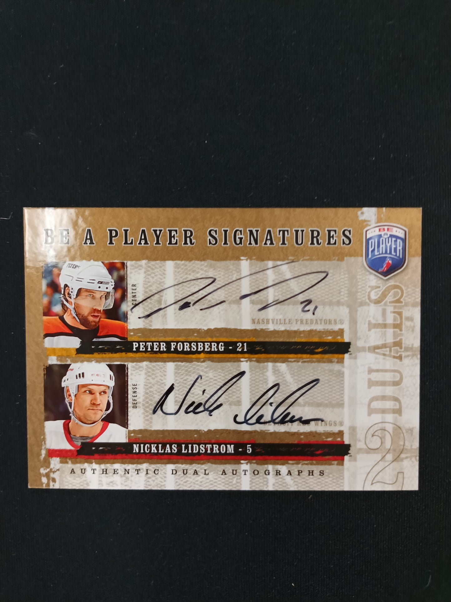 Peter Forsberg / Nicklas Lidstrom #D-FL Be a Player Signatures
