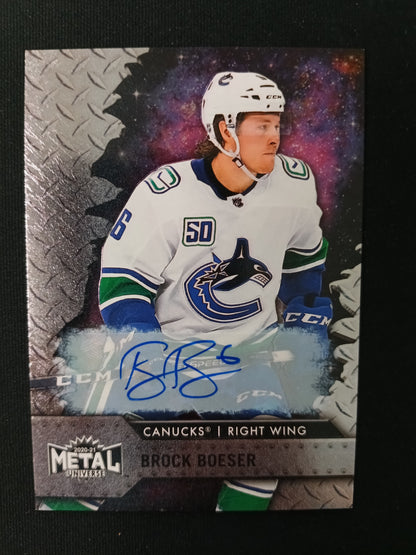 Brock Boeser #23 Metal Universe Auto