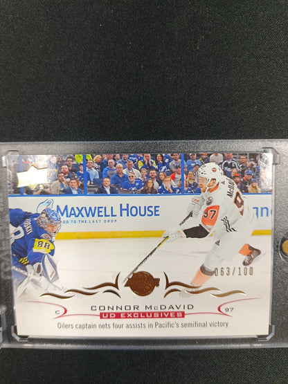 63/100 | Connor McDavid 18-19 UD Update Hockey Exclusives