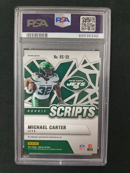 [PSA 9] Michael Carter #RS35 Rookie Scripts