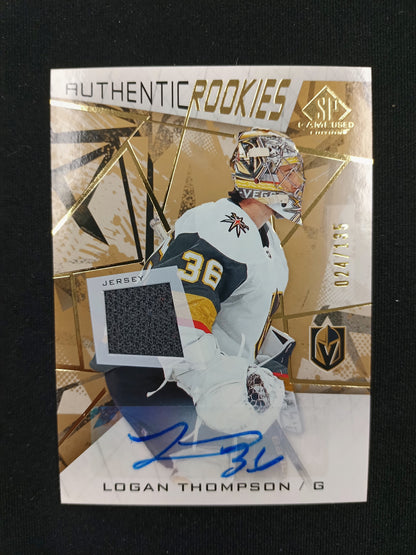 024/135 | Logan Thompson #196 Authentic Rookies Auto Patch