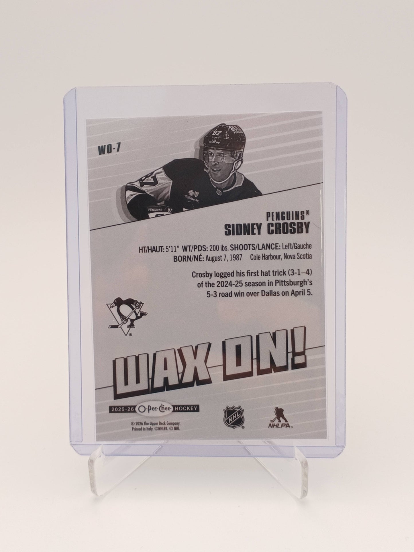 Sidney Crosby #WO-7 Wax On!