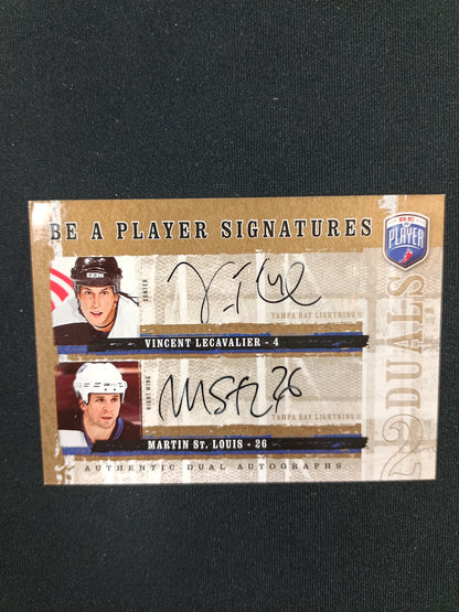 Vincent Lecavalier & Martin St. Louis 06-07 Be a player Signatures