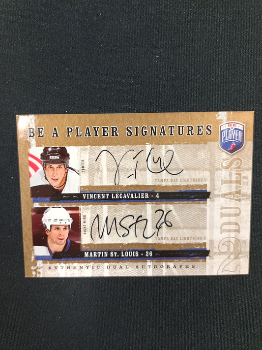 Vincent Lecavalier / Martin St. Louis #D-LS Be a Player Signatures