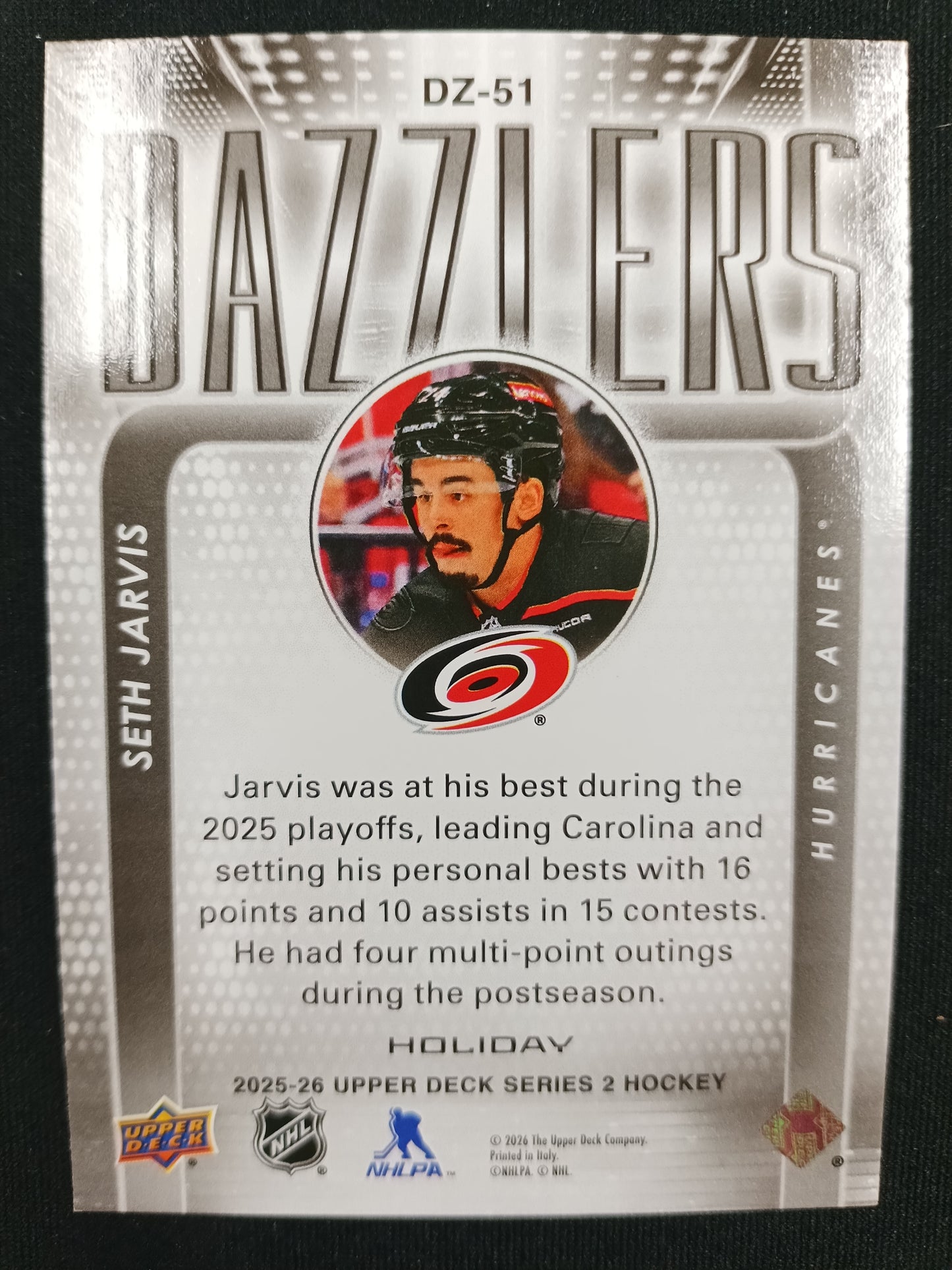 Seth Jarvis #DZ-51 Dazzlers [Holiday Purple]